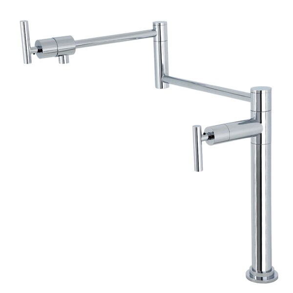 Deck Mount Pot Filler, Polished Chrome